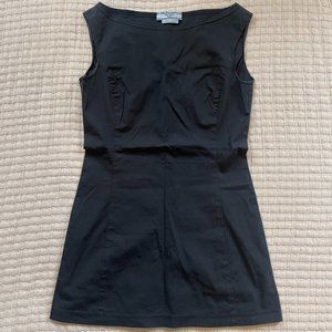 Prada Black Mini Dress / Long Tank - Size 40